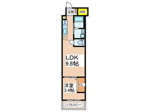 URBAN PARK難波南の物件間取画像